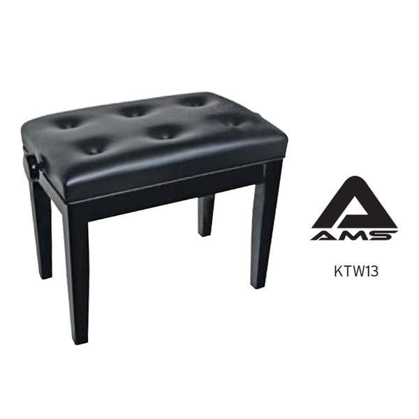 AMS KTW13 Piano Stool Height Adjustable - Ebony