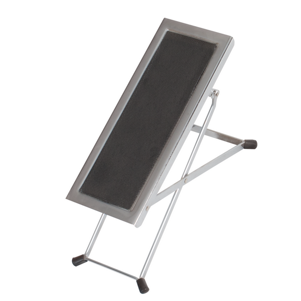 AMS T380 GUITAR FOOT STOOL NICKEL HEIGHT ADJUSTABLE