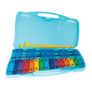 Angel AX25K 25-Note Glockenspiel (G5-G7) Coloured Bars, Blue Case