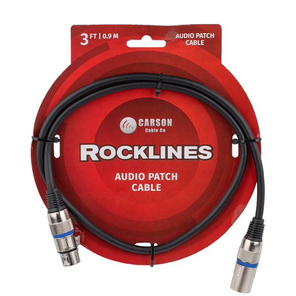 CARSON 3FT XLR Audio Patch Cable-Main
