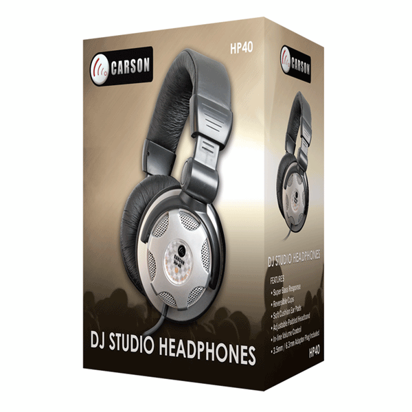 CARSON HP40 DJ Studio Headphones-Main