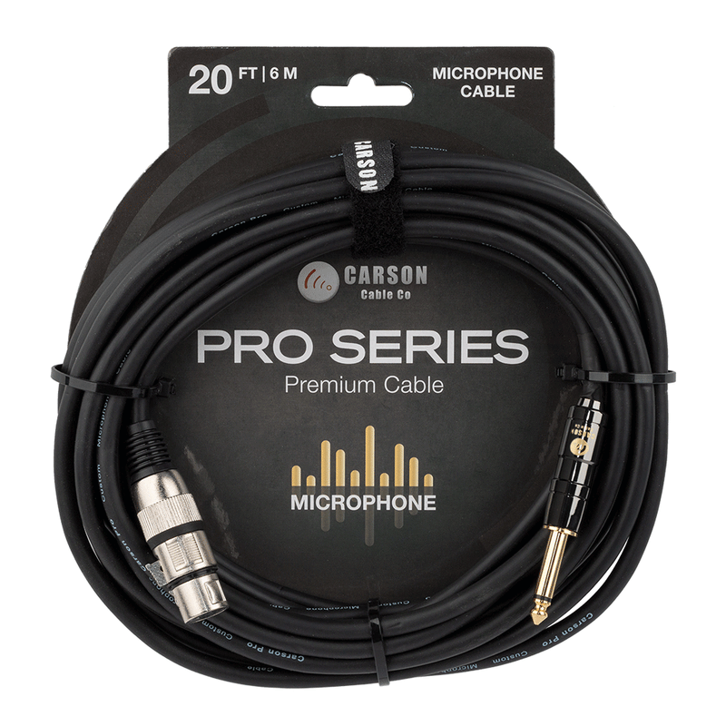 CARSON Premium 20 FT Microphone Cable XLR to JACK-Main