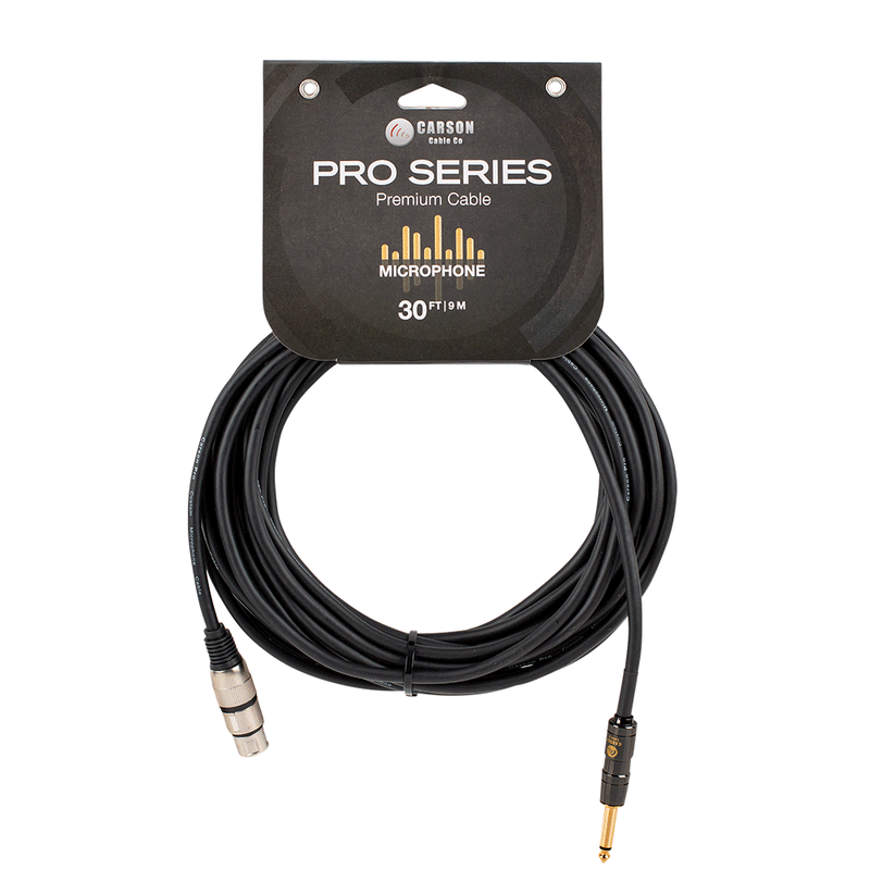 CARSON Premium 30 FT Microphone Cable XLR to Jack-Main