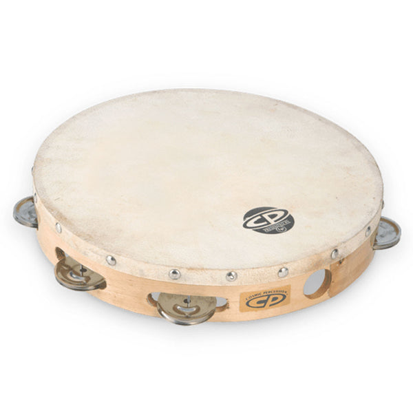 CP Wood Head Single Row 10" Tambourine