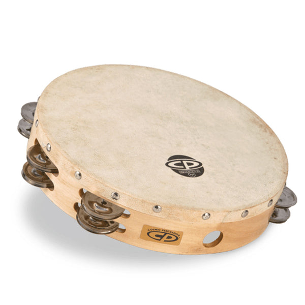 CP Wood Head Double Row 10" Tambourine