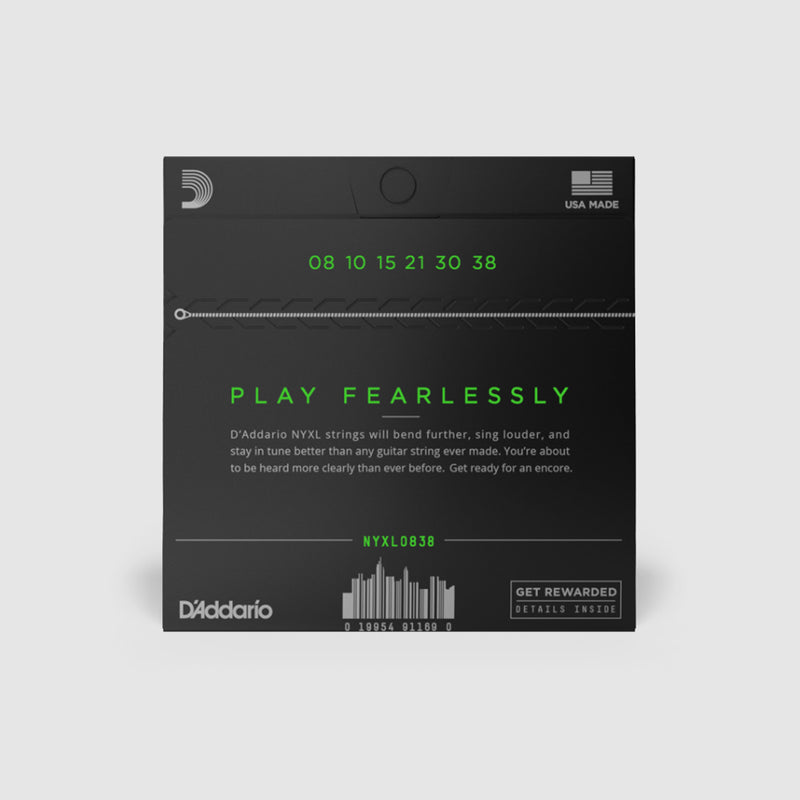 DADDARIO NYXL ELECTRIC GUITAR STRINGS EXTRA SUPER LITE