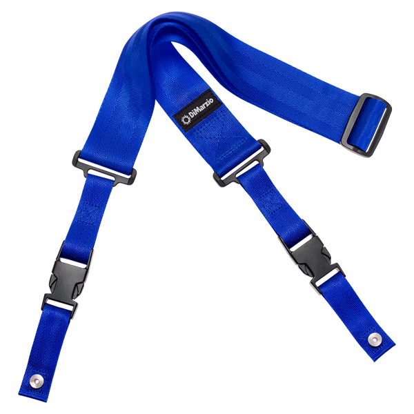 DIMARZIO Clip Lok 2 inch Nylon Strap – Neon Blue