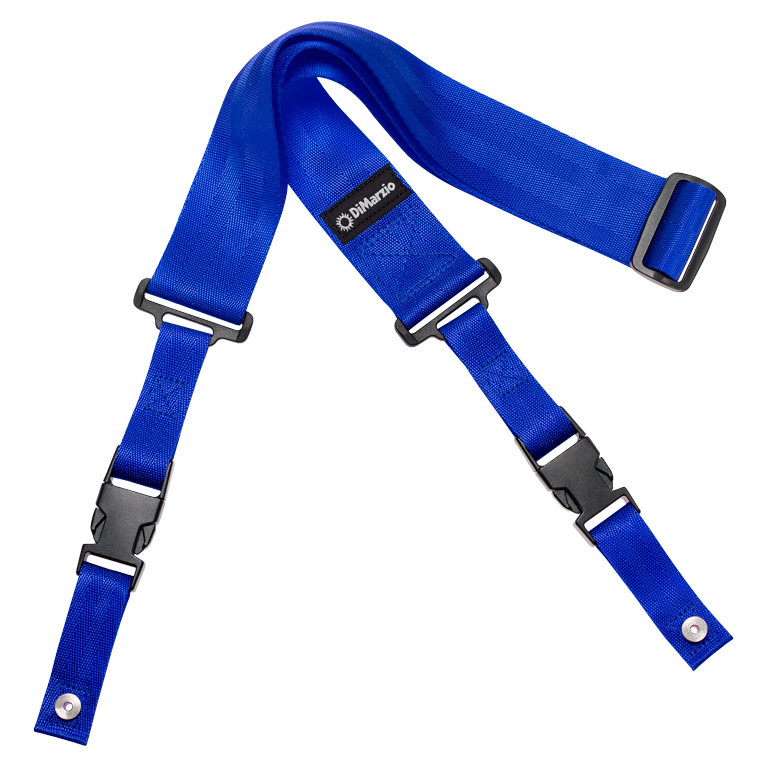 DIMARZIO Clip Lok 2 inch Nylon Strap – Neon Blue