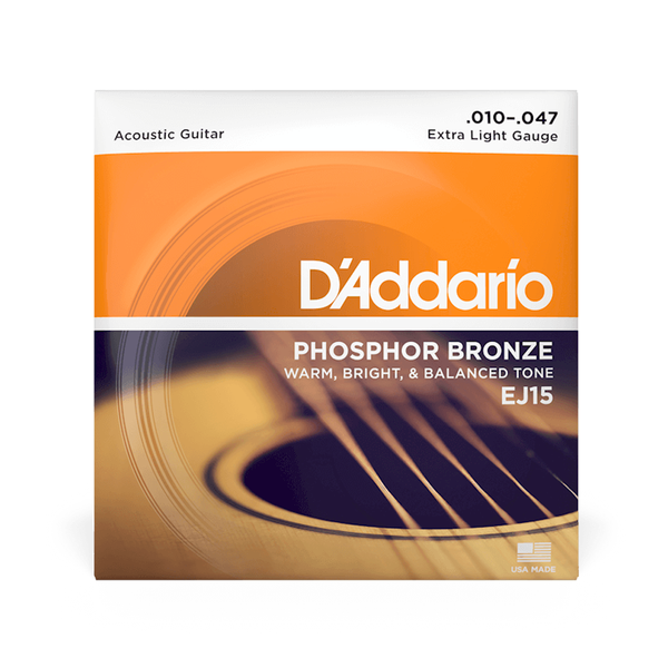 D'ADDARIO EJ15 Extra Light Acoustic Strings 10-47 Gauge