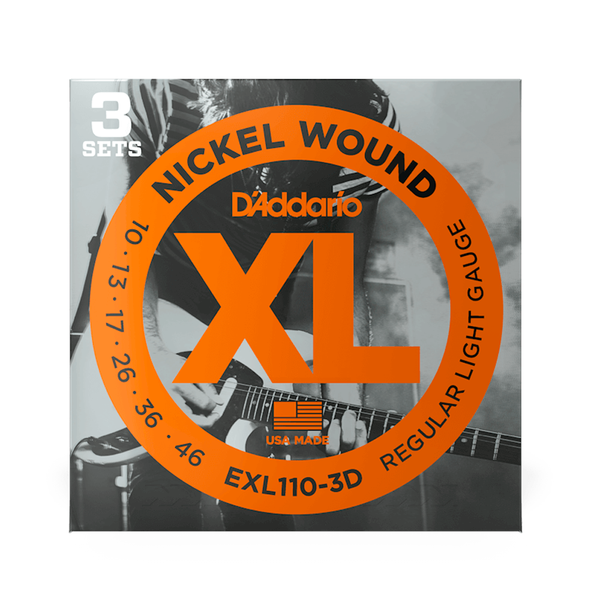 D'ADDARIO EXL110 Electric Strings 10-46 Gauge 3 Pack