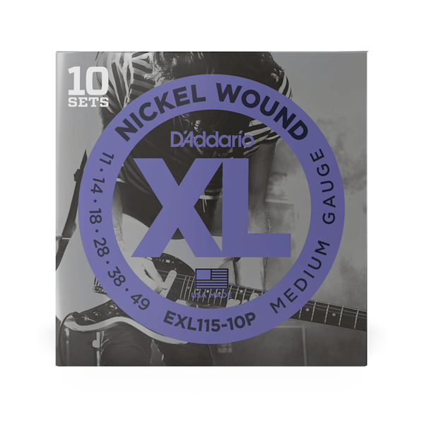 D'ADDARIO EXL115 Electric Strings 10 Pack 11-49 Gauge