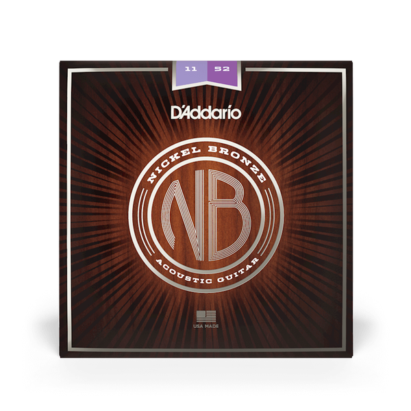 D'ADDARIO Nickel Bronze Acoustic Strings 11-52 Gauge