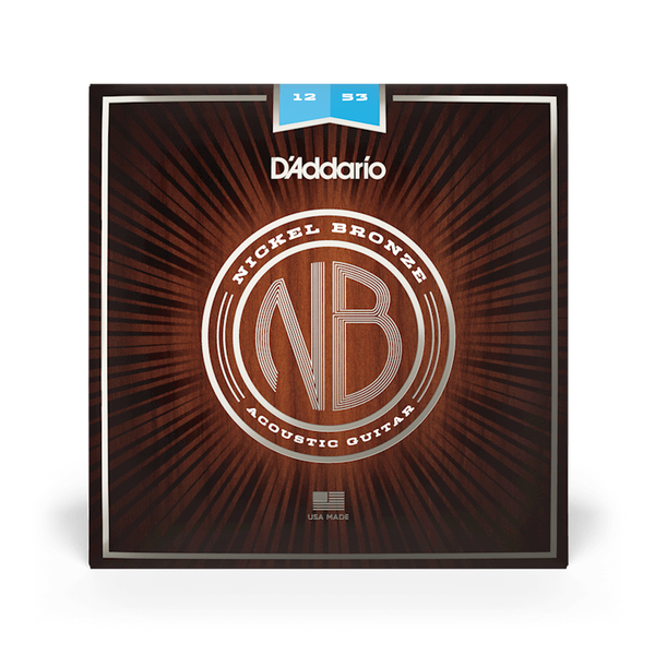 D'ADDARIO Nickel Bronze Acoustic Strings 12-53 Gauge