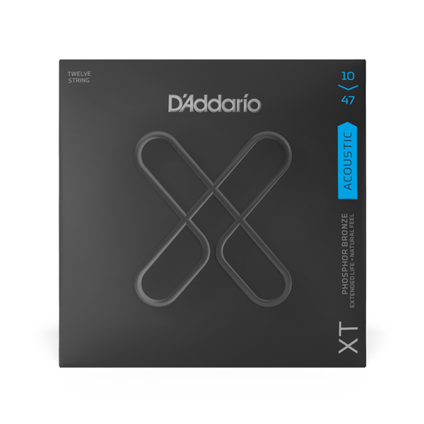 D'ADDARIO XT 12-String Acoustic Strings 10-47 Gauge