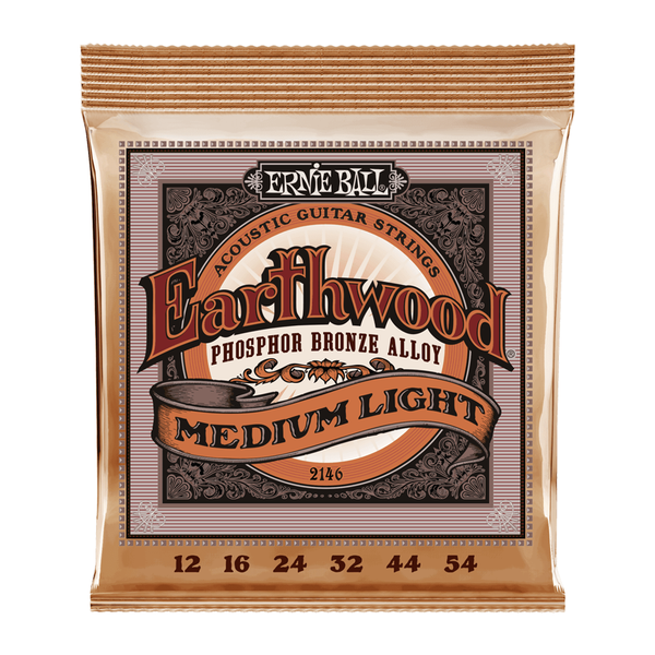 ERNIE BALL Earthwood Medium Light 12-54 Gauge Strings