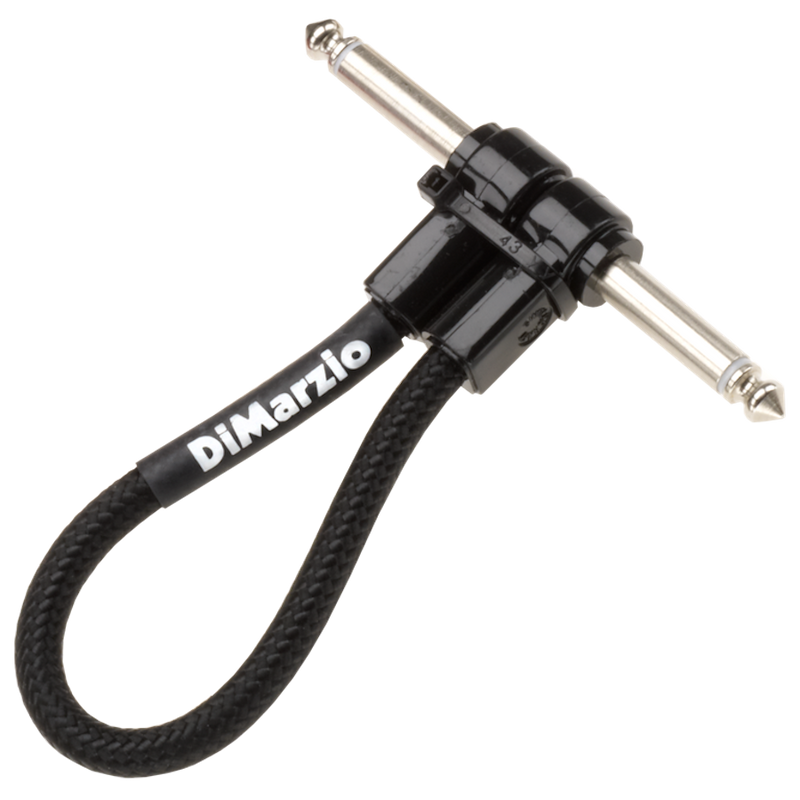 DIMARZIO 18 INCH PATCH CABLE BLACK R/ANGLE