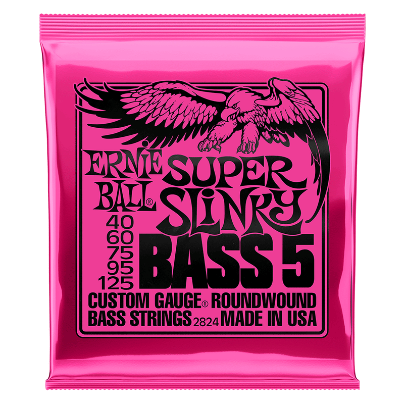 ERNIE BALL 5 STRING Bass Guitar Set - Super Slinky-Main