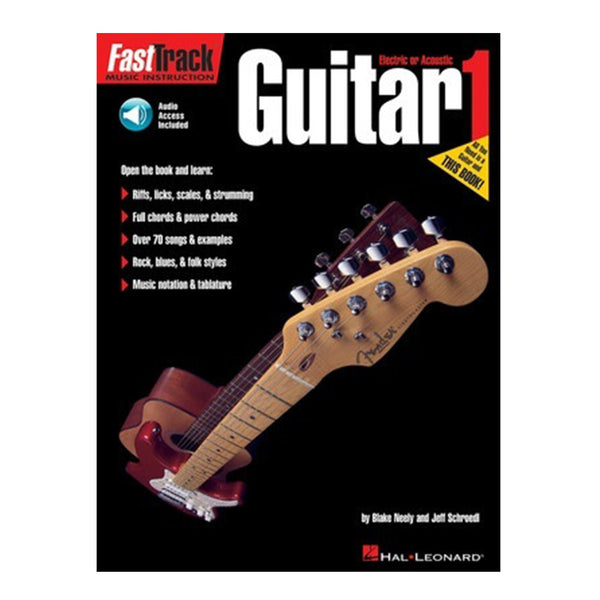 HAL LEONARD FASTTRACK GUITAR BOOK 1 BK/CD