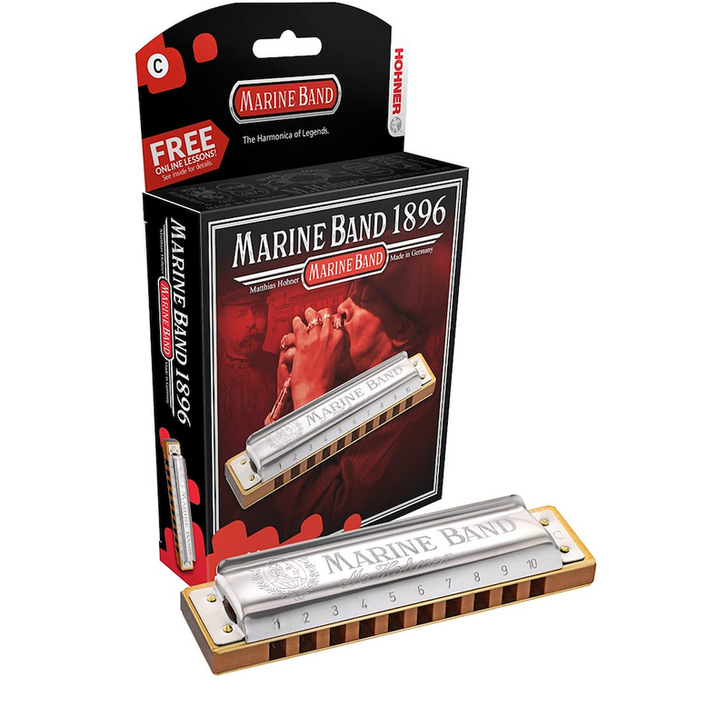 HOHNER HARMONICA MARINE BAND D DIATONIC 20 REED