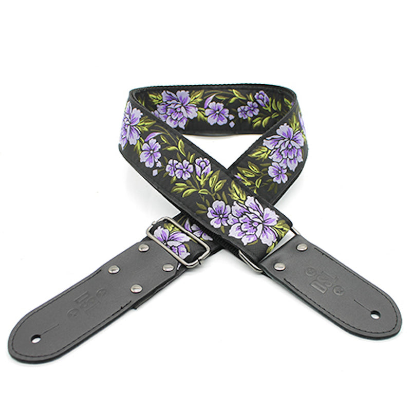 DSL 2 INCH Jacquard Weaving Guitar Strap FG-Purple