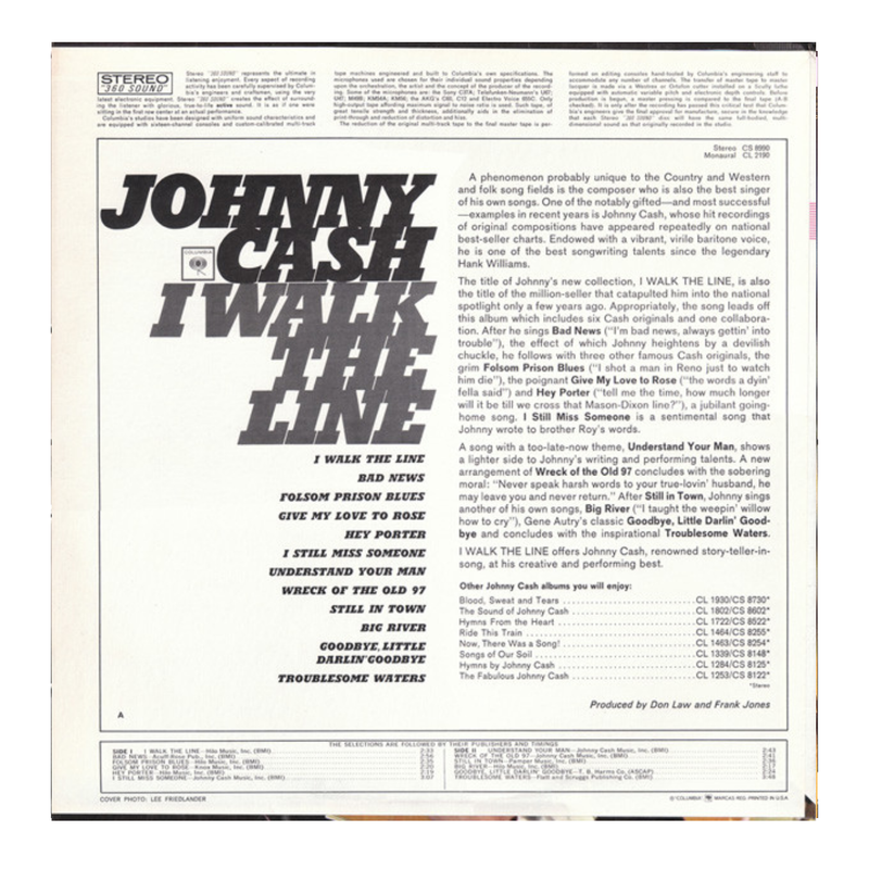 Johnny Cash - I Walk The Line LP (Stereo)
