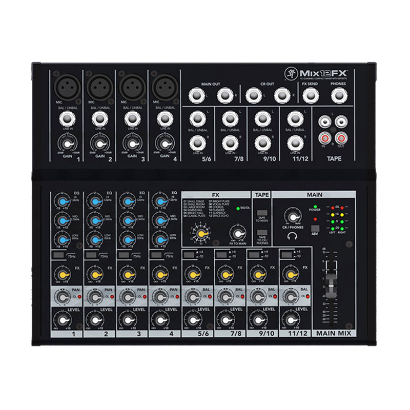 MACKIE Mix12 12-channel Compact Mixer w/FX