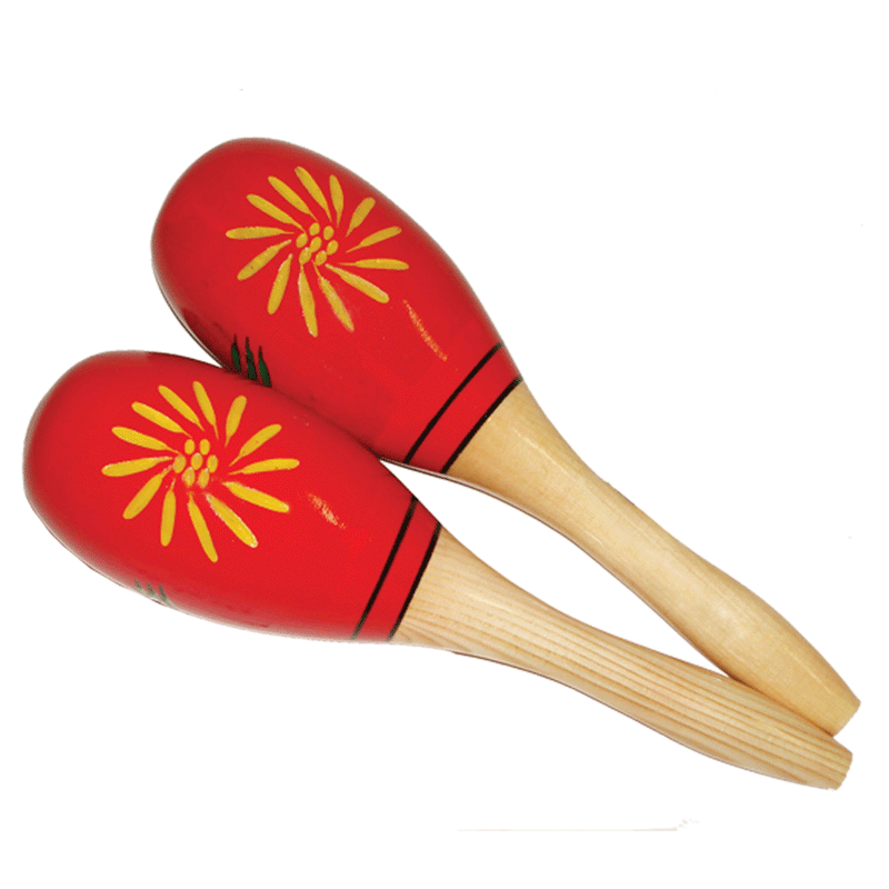 MANO PERCUSSION OVAL SHAPED MARACAS RED
