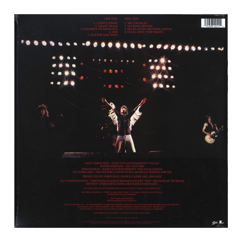 Ozzy Osbourne - Blizzard Of Ozz LP (Coloured Vinyl)