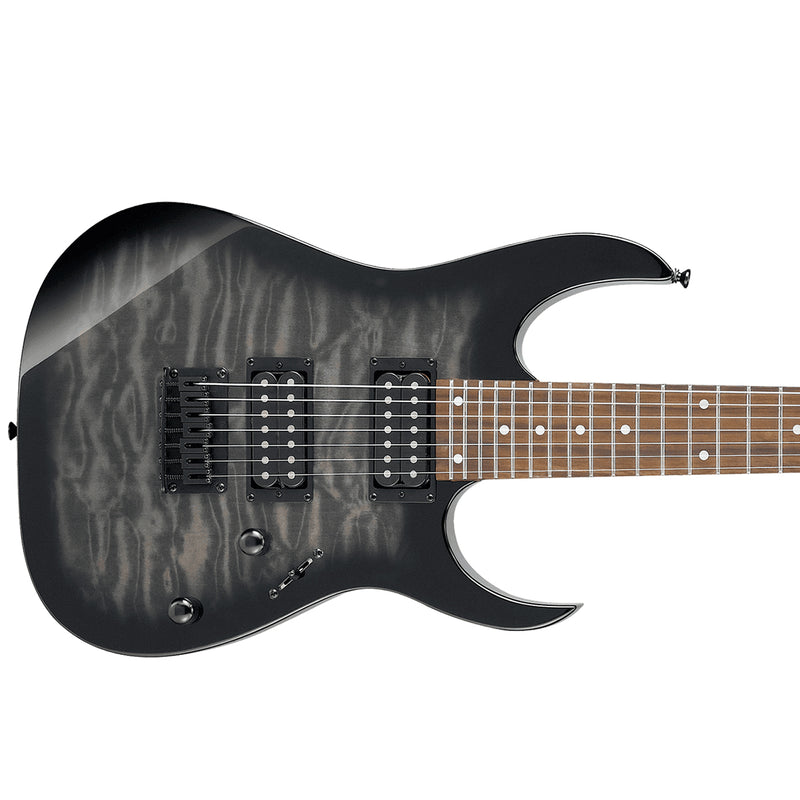 IBANEZ R7221QA 7 String - Transparent Black Sunburst