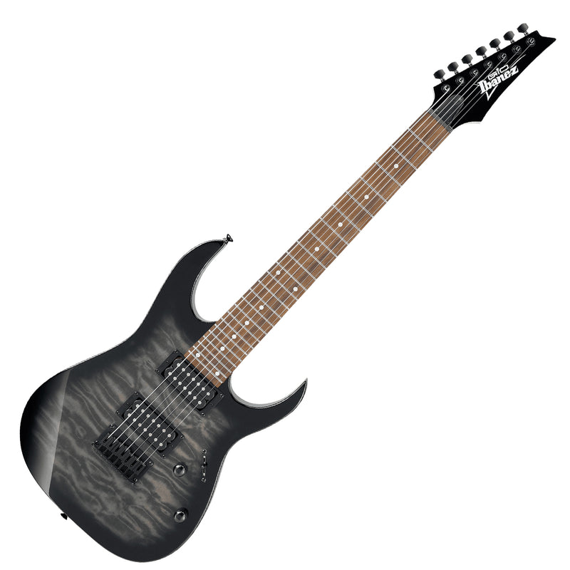 IBANEZ R7221QA 7 String - Transparent Black Sunburst
