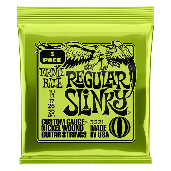 ERNIE BALL Regular Slinky 10-46 Gauge 3 Pack