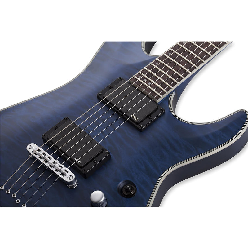 SCHECTER C-1 Platinum - See Thru Midnight Blue