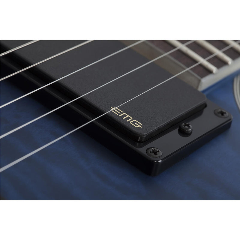 SCHECTER C-1 Platinum - See Thru Midnight Blue