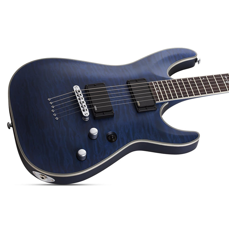 SCHECTER C-1 Platinum - See Thru Midnight Blue