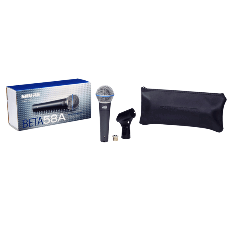 SHURE BETA58A SuperCardiod Dynamic Microphone-Box