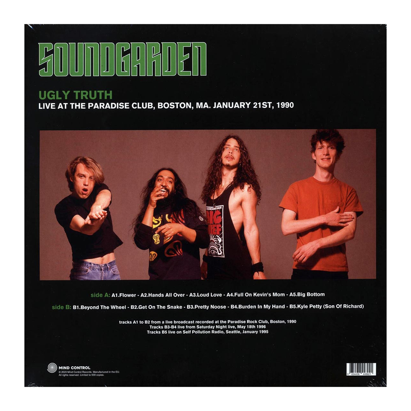 Soundgarden Ugly Truth LP: Live At The Paradise Club 1990
