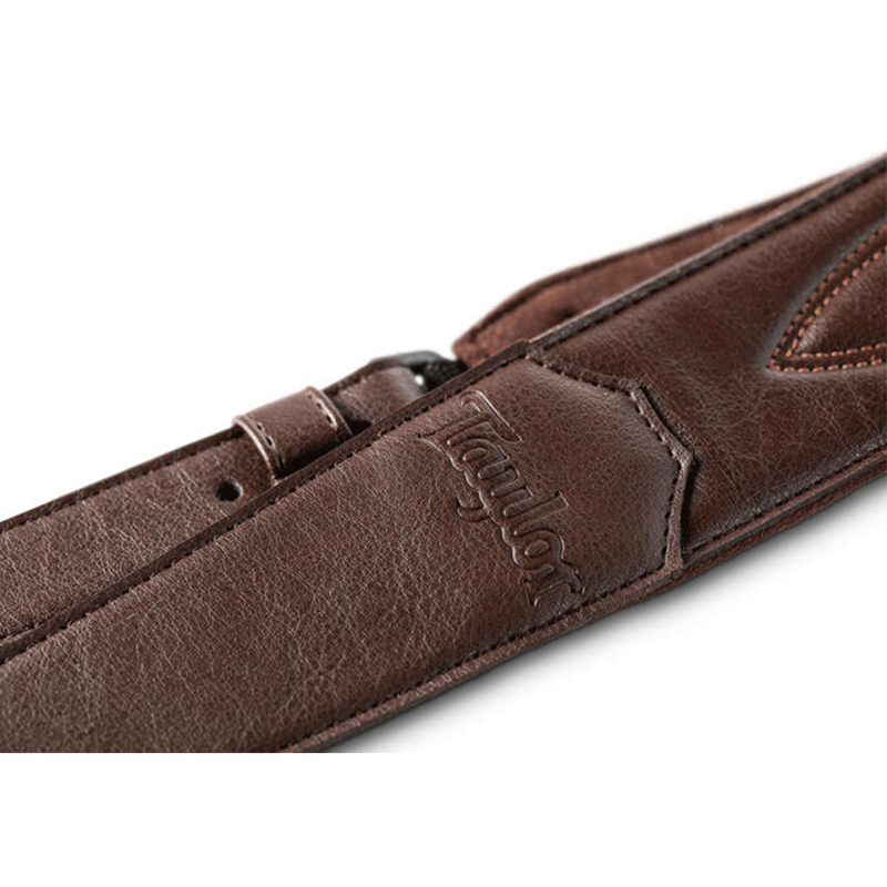 TAYLOR Strap - Vegan Leather Choc Brown 2 Inch-Logo