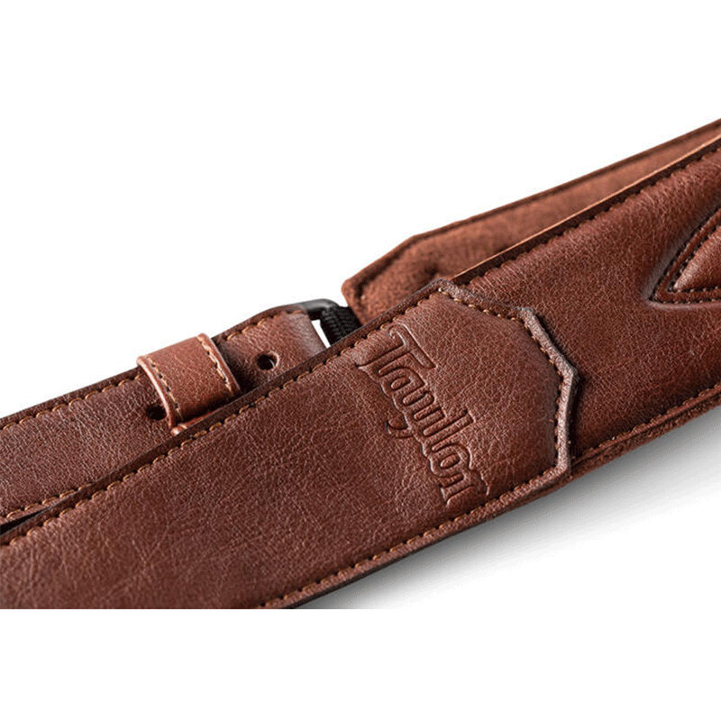 TAYLOR Strap - Vegan Leather Med Brown 2 Inch