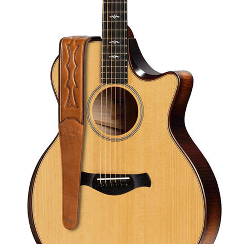 TAYLOR Strap - Vegan Leather Tan 2.75 Inch -Guitar