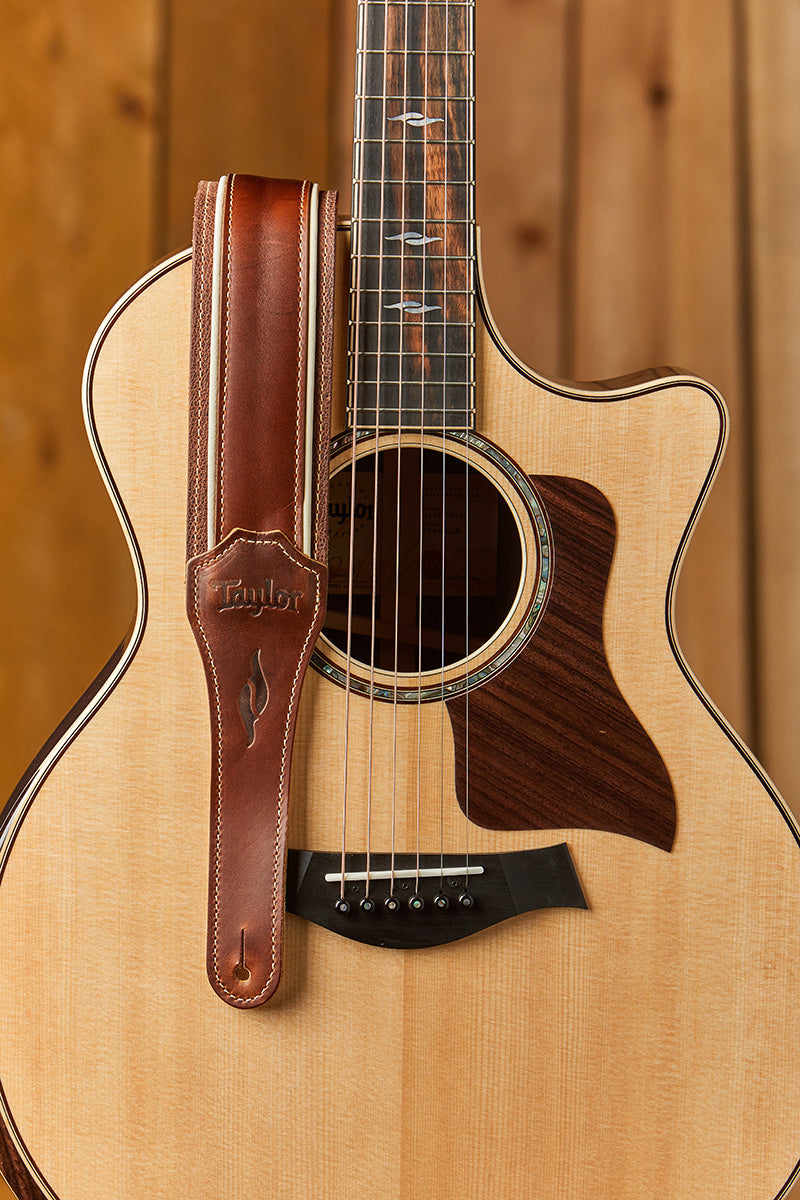TAYLOR Element Leather Strap Brown/Cream 2.5 Inch
