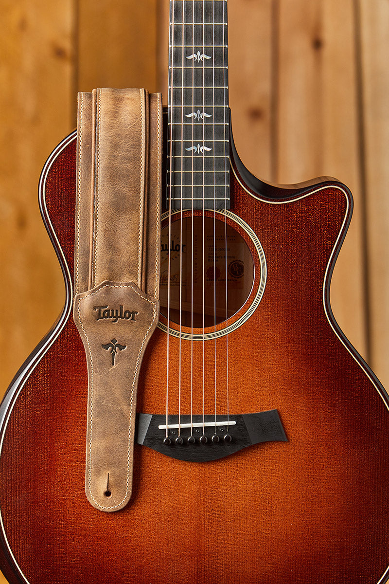 TAYLOR Wings Strap Dark Brown Leather 3"