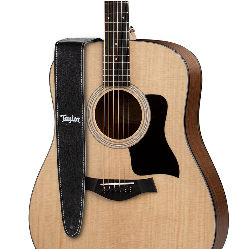 TAYLOR Strap Black Leather Suede Back 2.5 Inch