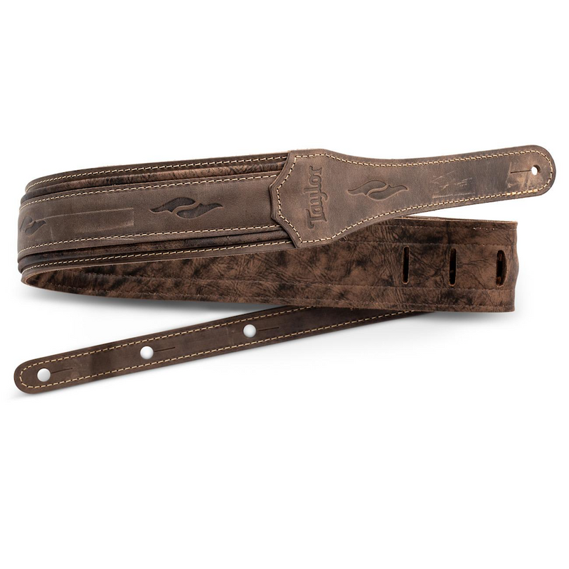 TAYLOR Element Leather Strap Distressed Brown 2.5 Inch
