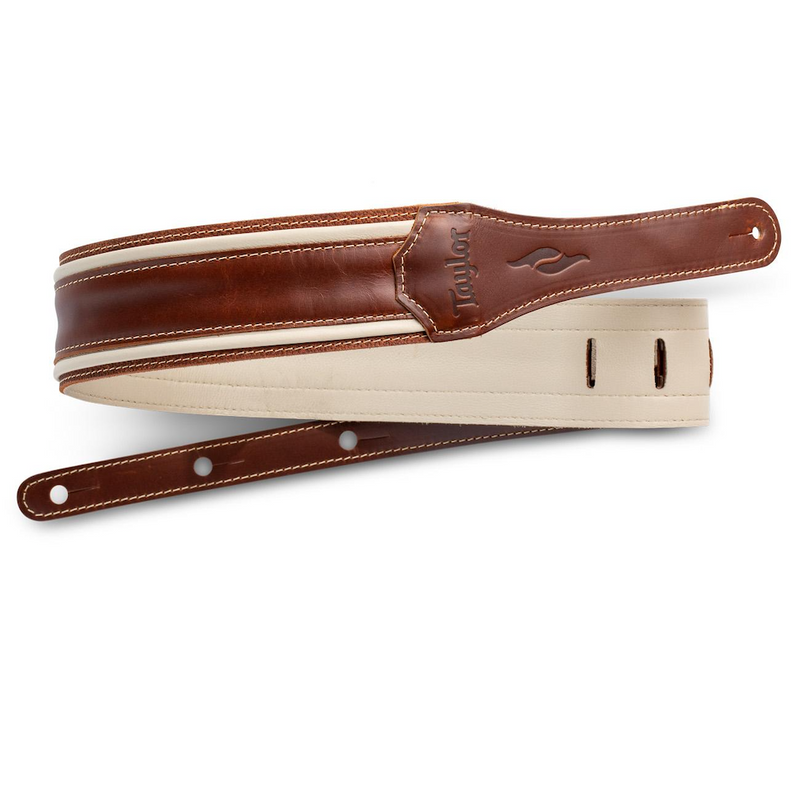 TAYLOR Element Leather Strap Brown/Cream 2.5 Inch
