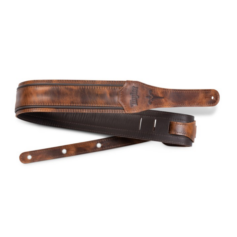 TAYLOR Fountain Strap - Weathered Brown Leather 2.5 Inch
