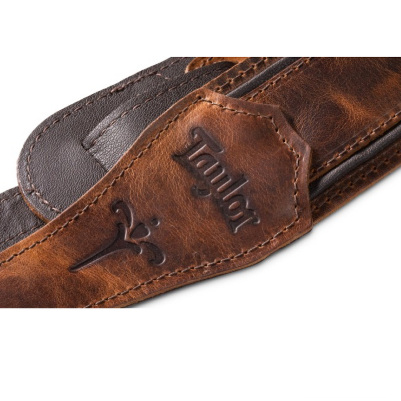 TAYLOR Fountain Strap - Weathered Brown Leather 2.5 Inch