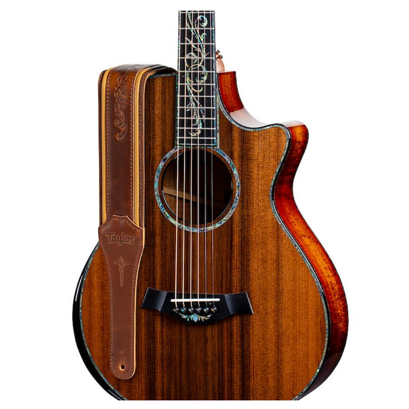TAYLOR Nouveau Strap Distressed Brown/Butterscotch Leather 2.5"