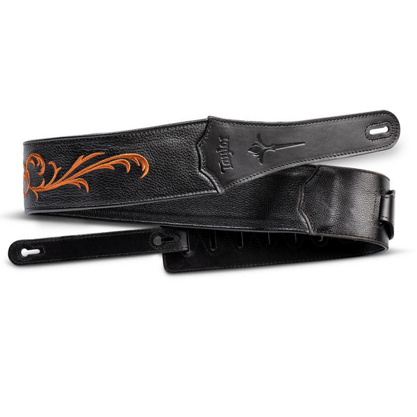 TAYLOR Nouveau Strap Black Leather 3"