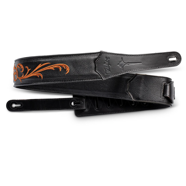 TAYLOR Nouveau Strap Black Leather 2.5"