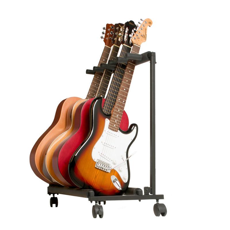 XTREME 5-Guitar Stand with Wheels